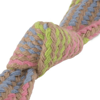 Beco Hemp Rope Squeaker Dog Toy, Medium, Mix colour