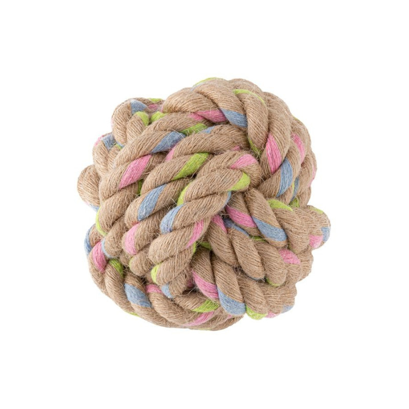 Beco Rope Hemp Ball, Large, Mix colour