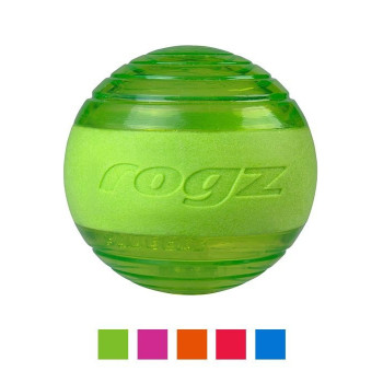 Rogz Squeekz Fetch Ball, Green