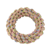 Beco Hemp Ring Rope Dog Toy, Large, Mix colour
