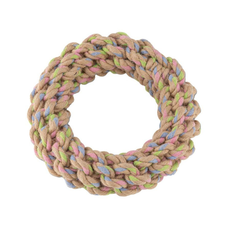 Beco Hemp Ring Rope Dog Toy, Large, Mix colour