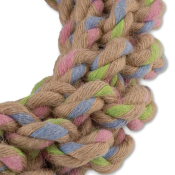 Beco Hemp Ring Rope Dog Toy, Large, Mix colour
