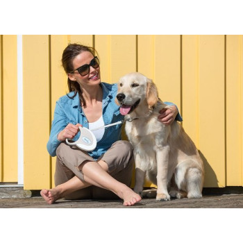 Flexi Style Tape Retractable Dog Leash, M5M, Mint