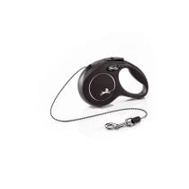 Flexi New Classic Cord Retractable Dog Leash, X-Small, Black