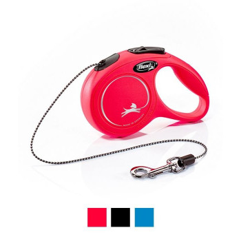 Flexi New Classic Cord Retractable Dog Leash, X-Small, Black