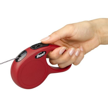 Flexi New Classic Cord Retractable Dog Leash, X-Small, Red