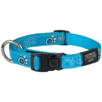 Rogz Turquoise Paw Collar, x-Large, Turquoise