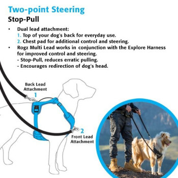 Rogz Explore Harness, Small, Dayglo floral