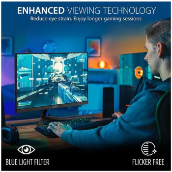 Viewsonic VX2418-P-MHD 24 Inch Frameless Full HD 1080P 165Hz 1Ms Gaming Monitor With Adaptive-Sync Eye Care HDMI And Display Port
