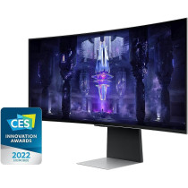 Samsung 34 Inch Odyssey OLED G8 Gaming Monitor With Smart TV Experience, 0.03Ms Response Time & 175Hz Refresh Rate, AMD FreeSync Premium Pro, IoT Hub & Voice Assistants - LS34BG850SMXUE