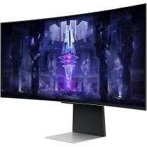 Samsung 34 Inch Odyssey OLED G8 Gaming Monitor With Smart TV Experience, 0.03Ms Response Time & 175Hz Refresh Rate, AMD FreeSync Premium Pro, IoT Hub & Voice Assistants - LS34BG850SMXUE