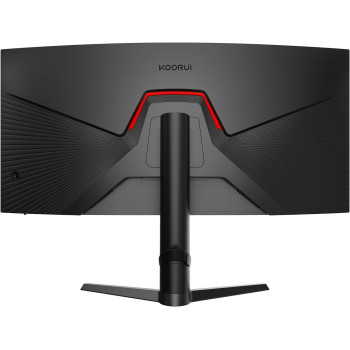 Koorui 21:9 WQHD 3440 x 1440 4K (HDr 400) 34 Inch 1800R Curved Gaming Monitor, 165Hz Mprt 1Ms (AMD Freesync Premium Nvidia G-Sync) HDMI DP 90% DCI-P3 OSD Roker Computer Gamer Monitors