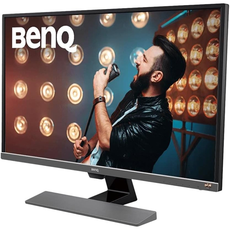BenQ Ew3270U 32 Inch 4K UHD 3840 X 2160 HDR Monitor Freesync Eye-Care, Anti-Glare Brightness Intelligence Plus Sensor USB C, DP, HDMI Built-In Speakers, Metallic Grey, (Ew3270U) 31.5 Inch / 4K Hdr / USB-C