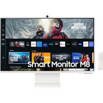 Samsung 32 Inch 4K Smart Va Monitor With Webcam, HDMI, USB-C, USB Hub, Wifi, Bluetooth M8 M80C White