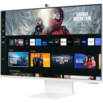 Samsung 32 Inch 4K Smart Va Monitor With Webcam, HDMI, USB-C, USB Hub, Wifi, Bluetooth M8 M80C White