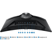 Samsung Odyssey G6 32 Inch Curved QHD 240Hz 1Ms Smart Gaming Monitor With Speakers, HDMI 2.1, Display Port - LS32BG650EMXUE