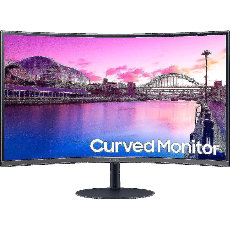 Samsung 27 Inch 1000R Curved 75Hz Bezeless Monitor With Display Port, HDMI, AMD Freesync - LS27C390EAMXUE
