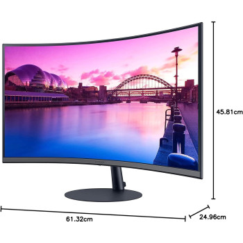 Samsung 27 Inch 1000R Curved 75Hz Bezeless Monitor With Display Port, HDMI, AMD Freesync - LS27C390EAMXUE