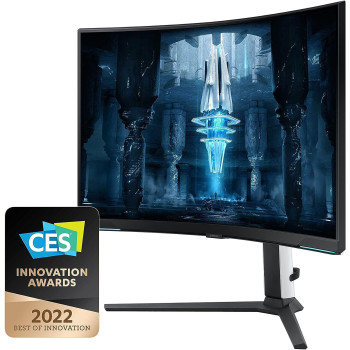 Samsung 32 Inch Odyssey Neo G8 BG850, 4K Curved Gaming Monitor With 240Hz Refresh Rate & 1Ms Response Time, AMD Freesync Premium Pro, Quantum Hdr 2000 - LS32BG850NMXUE