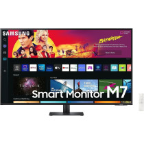 Samsung 43 Inch 4K UHD Smart Monitors USB-C Wireless Connectivity Wifi, Bluetooth, With In-Built Speaker, Smart TV Experience, Workspace & IoT Hub With Voice Remote LS43BM700UMXUE