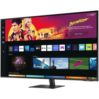Samsung 43 Inch 4K UHD Smart Monitors USB-C Wireless Connectivity Wifi, Bluetooth, With In-Built Speaker, Smart TV Experience, Workspace & IoT Hub With Voice Remote LS43BM700UMXUE
