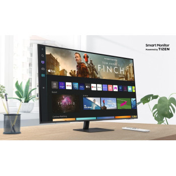Samsung 43 Inch 4K UHD Smart Monitors USB-C Wireless Connectivity Wifi, Bluetooth, With In-Built Speaker, Smart TV Experience, Workspace & IoT Hub With Voice Remote LS43BM700UMXUE