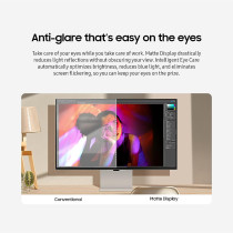Samsung 27 Inch ViewFinity S9 IPS 5K Monitor With Thunderbolt 4, Mini-Display Port, Matte Display, 4K Slimfit Camera, Slim Metal Design, Airplay, Smart TV Apps, Gaming Hub, For Windows And Mac, LS27C902PAMXUE