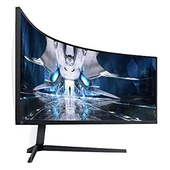 Samsung Odyssey Neo 49 Inch Curved, 240Hz Ultra Wide DQHD Gaming Monitor With Quantum Mini LED, 1000R Curvature, 2021 Model, Black