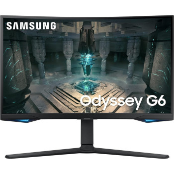 Samsung Odyssey G6 LS32BG650EUXXU 32 Inch Curved Smart Gaming Monitor - QHD 2560 x 1440, 240Hz, 1Ms, Speakers, HDMI 2.1, Full Smart Platform