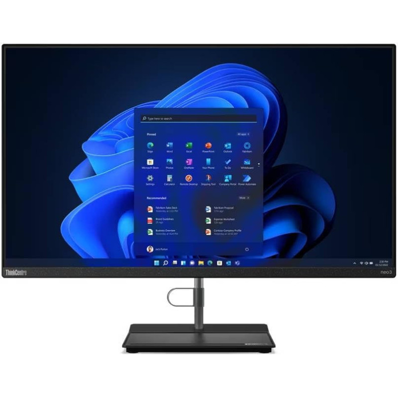 Lenovo ThinkCentre Neo 30A 27 AIO Desktop PC, 27 Inch FHD IPS, Intel Core I5-12450H, 8GB Ram, 256GB SSD, Intel UHD Graphics Windows 11