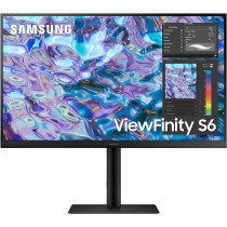 Samsung 27 Inch ViewFinity S6 LS27B610, 2K QHD Monitor With IPS Panel, Ergonomic Design With Border-Less Screen, 75Hz Refresh Rate, AMD Freesync - LS27B610EQMXUE
