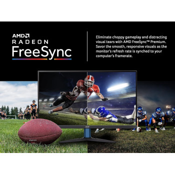 Acer Nitro VG240Y 23.8 Inch 100Hz Refresh - Full HD (1920 x 1080) IPS Gaming Monitor With AMD Freesync Technology - 1Ms VRB (1 HDMI Port & 1 VGA), Black