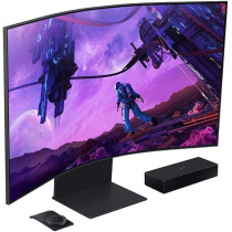 Samsung 55 Inch Curved 4K UHD Smart Gaming Monitor, 165Hz, 1Ms, Wi-Fi & Bluetooth Connectivity With Has & Pivot - LS55BG970NMXUE