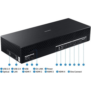 Samsung 55 Inch Curved 4K UHD Smart Gaming Monitor, 165Hz, 1Ms, Wi-Fi & Bluetooth Connectivity With Has & Pivot - LS55BG970NMXUE