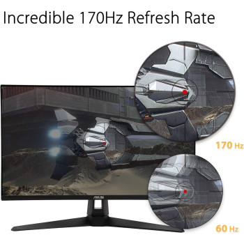 Asus TUF Gaming 27 Inch 2K Hdr Monitor (VG27AQ1A) - WQHD (2560 X 1440), IPS, 170Hz (Supports 144Hz), 1Ms, Extreme Low Motion Blur, Speaker, G-Sync Compatible, Vesa Mountable, Display Port, HDMI