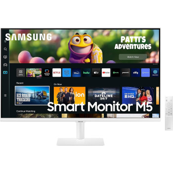 Samsung 27CM501 27 Inch Full HD Smart Monitor M5 With HDMI, USB Hub, Wifi, Bluetooth - White