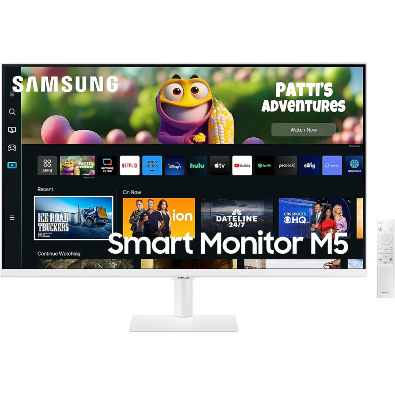 Samsung 27CM501 27 Inch Full HD Smart Monitor M5 With HDMI, USB Hub, Wifi, Bluetooth - White