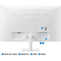 Samsung 27CM501 27 Inch Full HD Smart Monitor M5 With HDMI, USB Hub, Wifi, Bluetooth - White