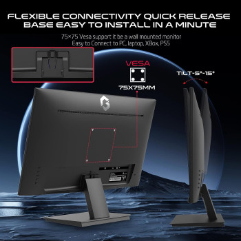 GameOn GOB22FHD75VA 22 Inch FHD, 75 Hz, Va, Flat Gaming Monitor Fixed Stand