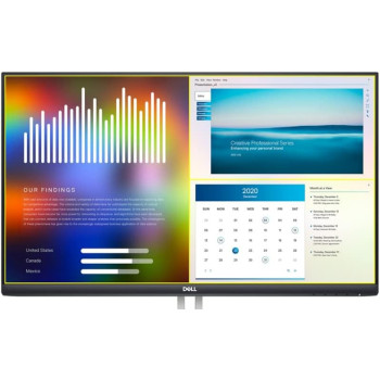 Dell S2421HN 24 Inch Full HD 1920 x 1080 75Hz IPS Ultra-Thin Bezel Monitor 2 x HDMI Ports, Audio Line Out, Adaptive AMD Freesync (Silver)