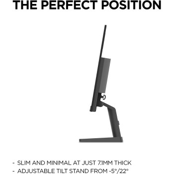 Lenovo L24E 30 24 Inch, VA, FHD, 4ms, 75Hz, AMD Freesync, 1920 x 1080, VESA, 3 Side Near Edgeless, Eye Comfort Certified Eyecare 66BCKAC2UK, Black