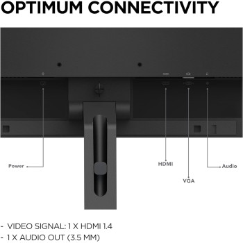 Lenovo L24E 30 24 Inch, VA, FHD, 4ms, 75Hz, AMD Freesync, 1920 x 1080, VESA, 3 Side Near Edgeless, Eye Comfort Certified Eyecare 66BCKAC2UK, Black