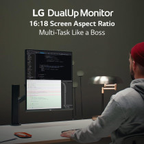 LG 28MQ780-B 28 Inch SDQHD (2560 X 2880) Nano IPS Dualup Monitor With Ergo Stand, DCI-P3 98% (Typ.) With Hdr10, USB Type-C (90W PD) - Black