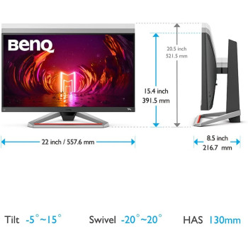 BenQ Mobiuz EX2510S 25 Inch 1080P IPS FHD 165Hz Gaming Computer Monitor With 1ms, Color Optimizer, Freesync Premium, Hdri Optimization, Dual 2.5W Speakers And Brightness Intelligence Plus