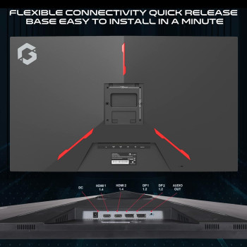 GameOn GOE32FHD165VA 32 Inch FHD, 165Hz, 1ms Flat Gaming Monitor, Black - (HDMI 2.1 Console Compatible)