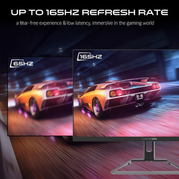 GameOn GOE32FHD165VA 32 Inch FHD, 165Hz, 1ms Flat Gaming Monitor, Black - (HDMI 2.1 Console Compatible)