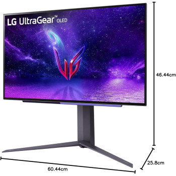 LG 27 Inch UltraGear OLED QHD Gaming Monitor With 240Hz .03ms GtG & Nvidia G-Sync Compatible, Black (27GR95QE-B.AUS)