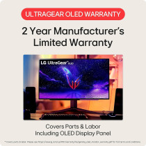 LG 27 Inch UltraGear OLED QHD Gaming Monitor With 240Hz .03ms GtG & Nvidia G-Sync Compatible, Black (27GR95QE-B.AUS)
