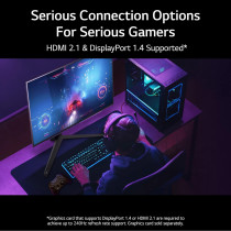 LG 27 Inch UltraGear OLED QHD Gaming Monitor With 240Hz .03ms GtG & Nvidia G-Sync Compatible, Black (27GR95QE-B.AUS)