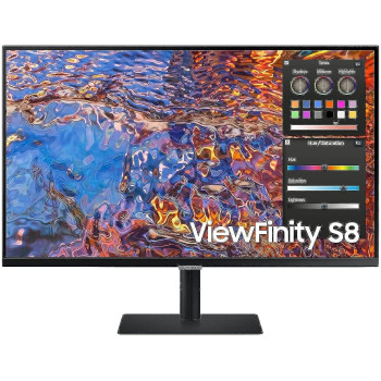 Samsung Viewfinity 32 Inch IPS 4K UHD Monitor With USB Type C, Display Port, Ethernet, HDMI, USB Type A, Rj-45, Height Adjustable - LS32B800PXMXUE